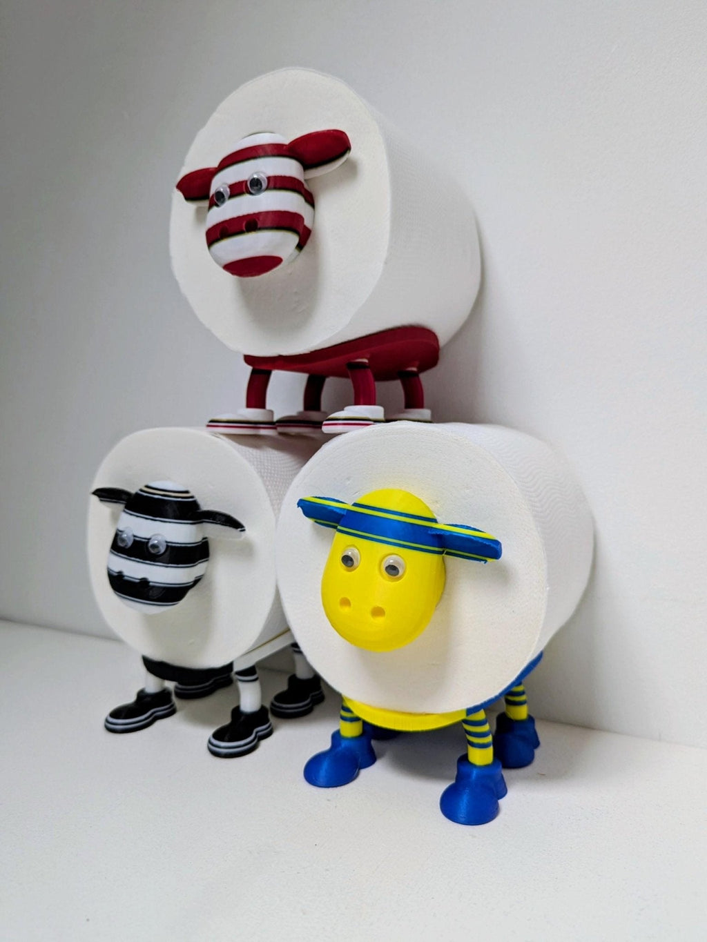Wigan Warriors Rugby Super Sheep Toilet Roll Holder – Cherry & White