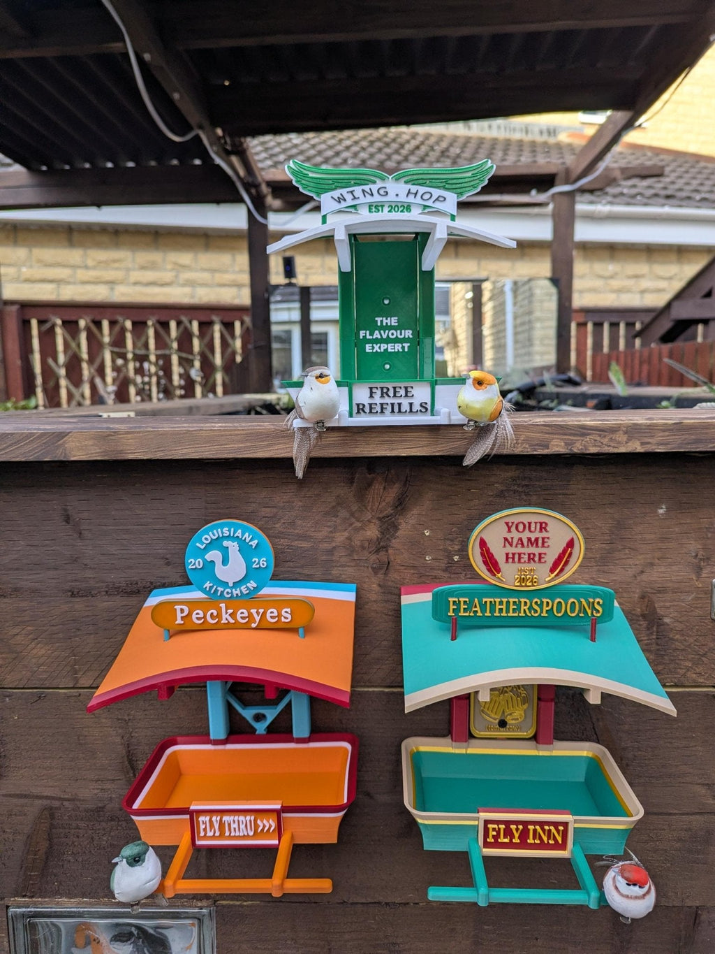 Chaddyverse Wing Hop Bird Feeder – 3D Printed Eco-Friendly PLA