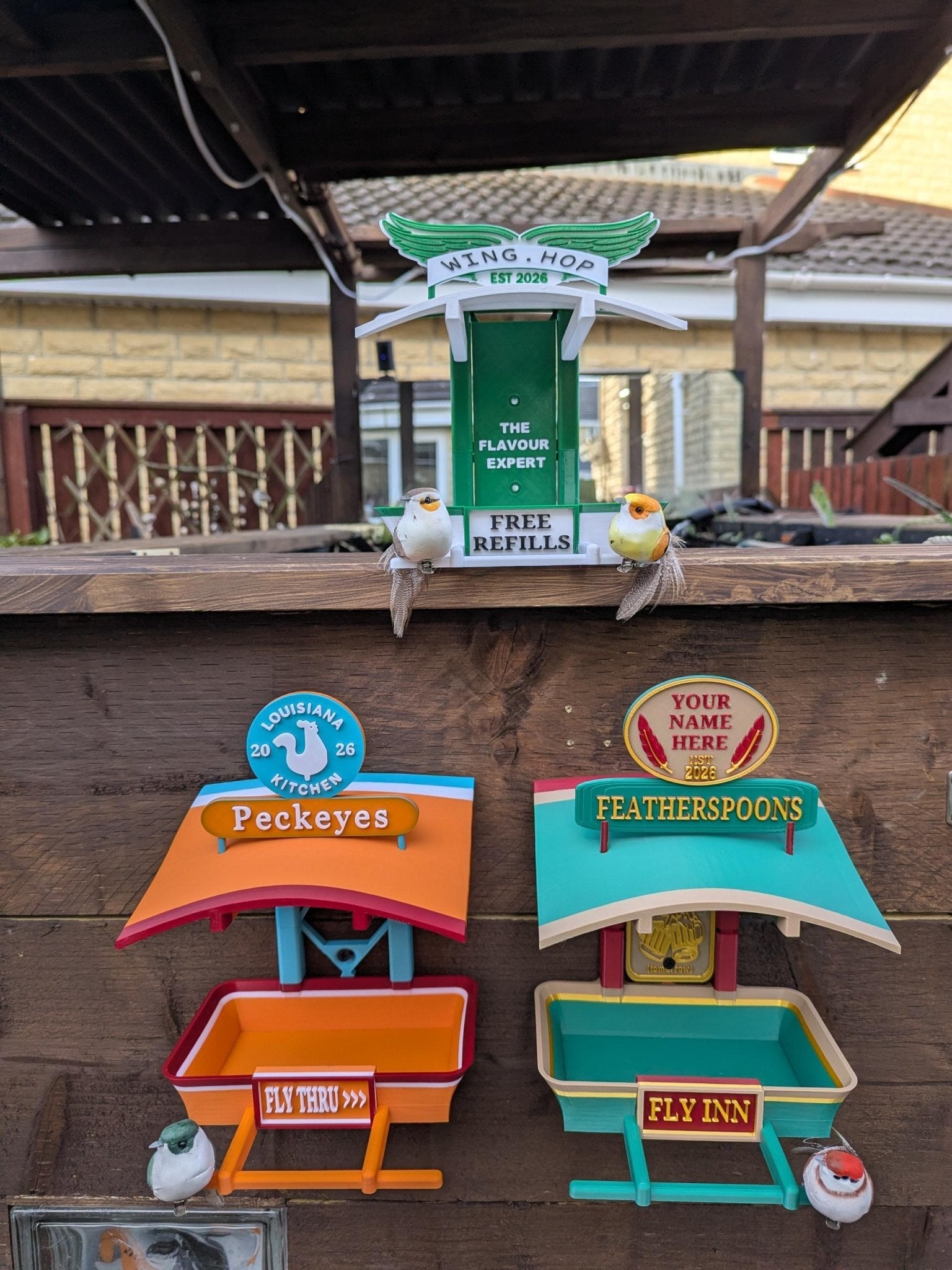 Chaddyverse Wing Hop Bird Feeder – 3D Printed Eco-Friendly PLA