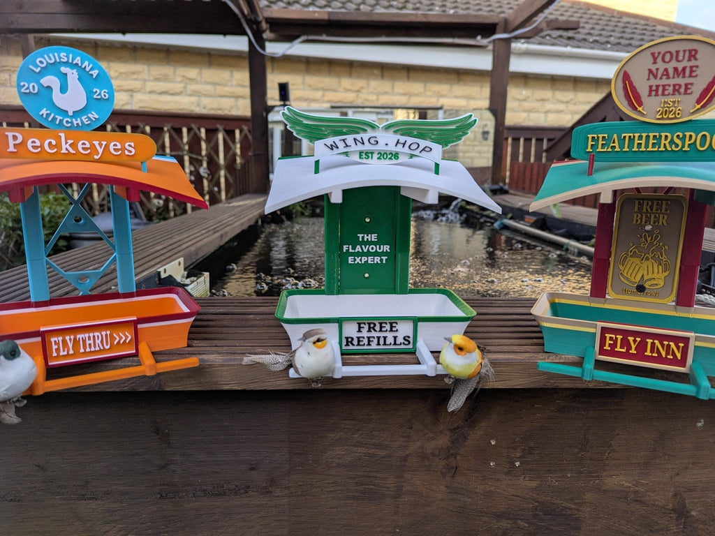 Chaddyverse Wing Hop Bird Feeder – 3D Printed Eco-Friendly PLA