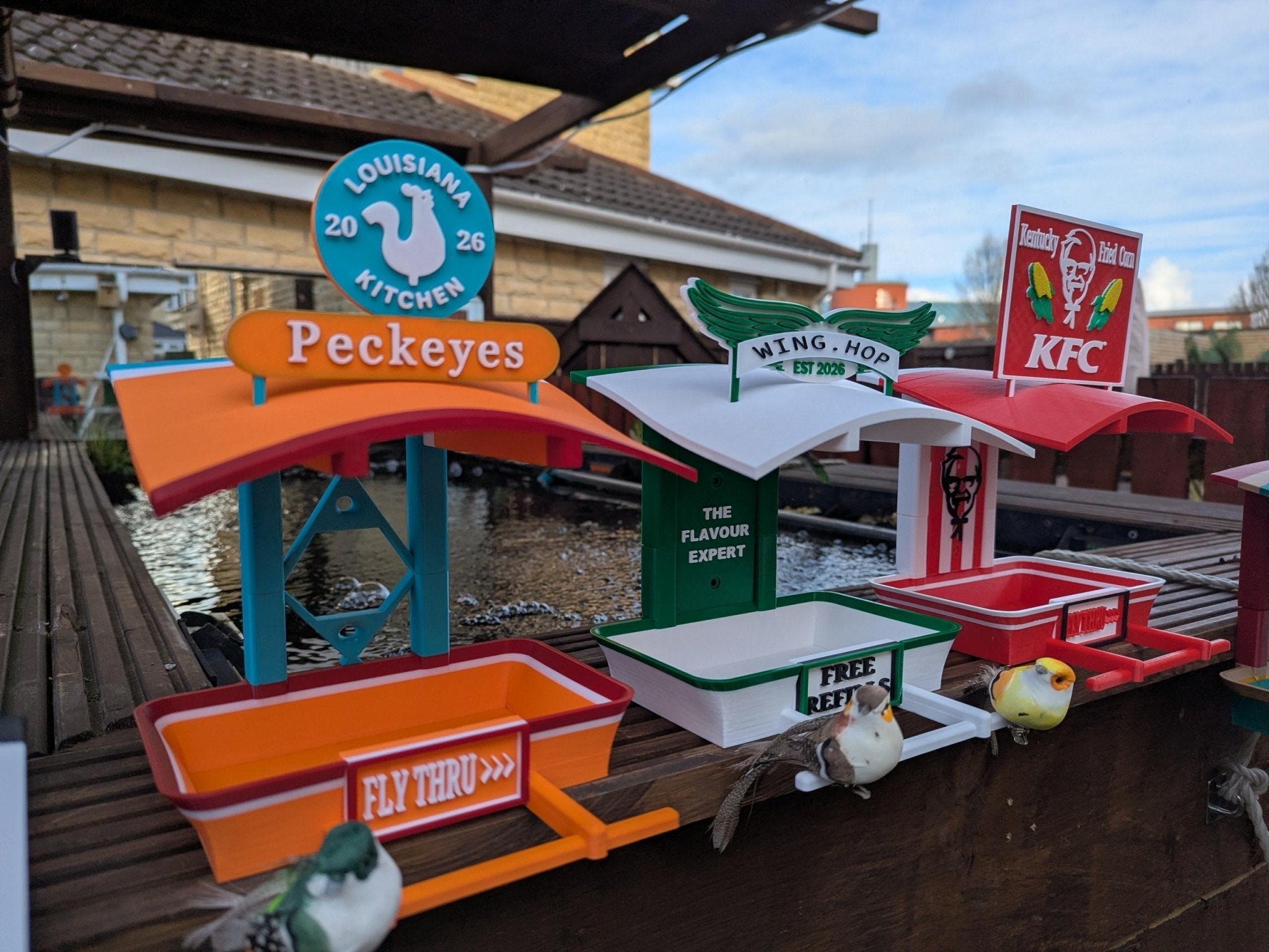 Chaddyverse Wing Hop Bird Feeder – 3D Printed Eco-Friendly PLA