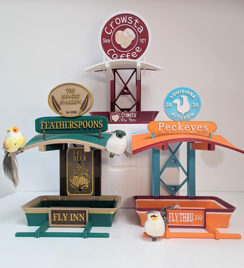 Chaddyverse Wing Hop Bird Feeder – 3D Printed Eco-Friendly PLA