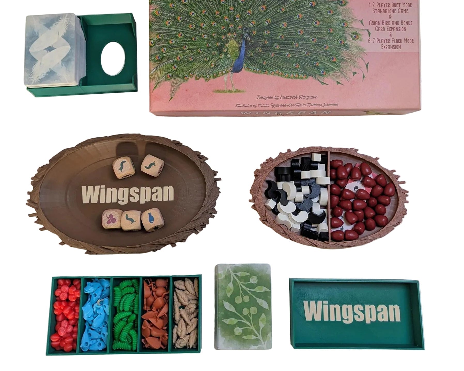 Wingspan Asia Board Game Box Organiser & 3D-Printed Upgrade Kit | Chaddyverse