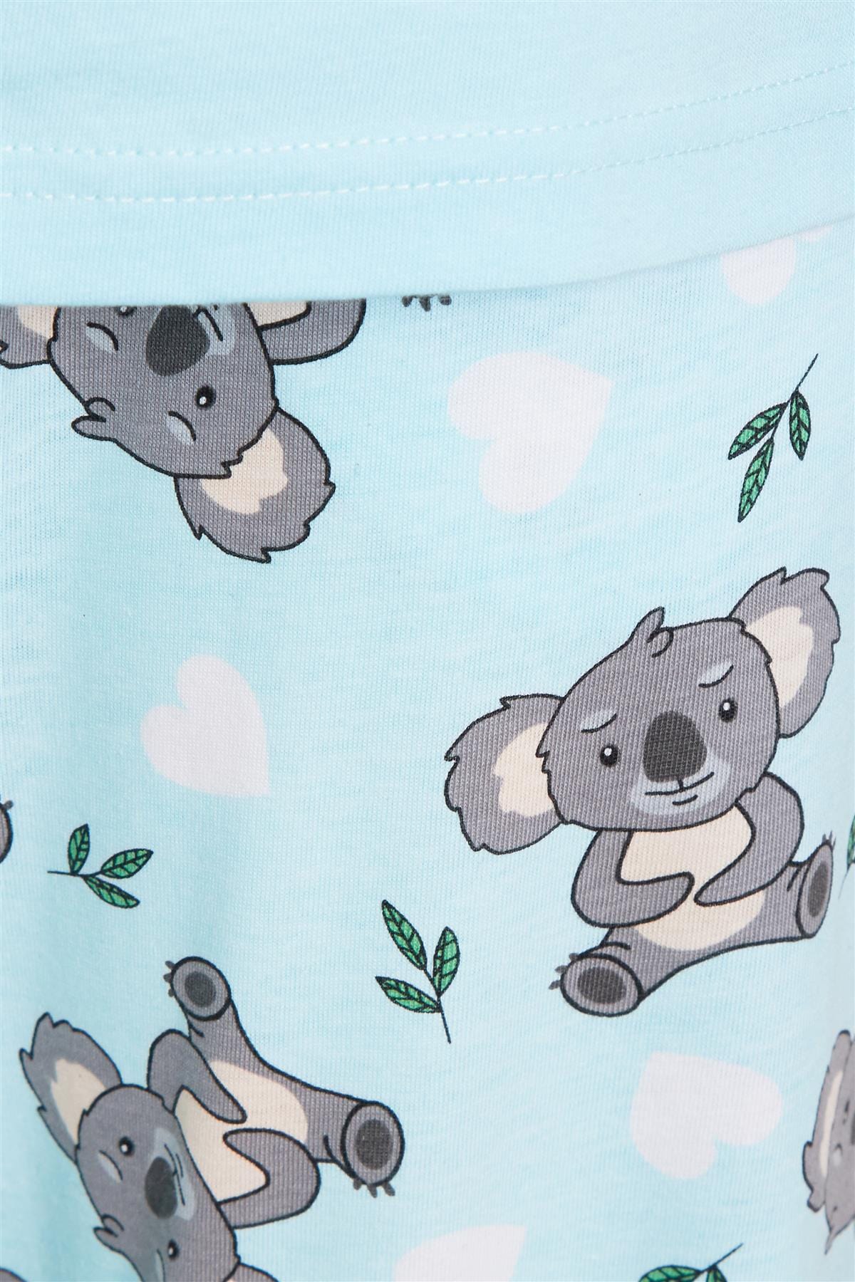 OLIVIA ROCCO Women's Koala Bear Pyjama Set – 100% Cotton Nightwear