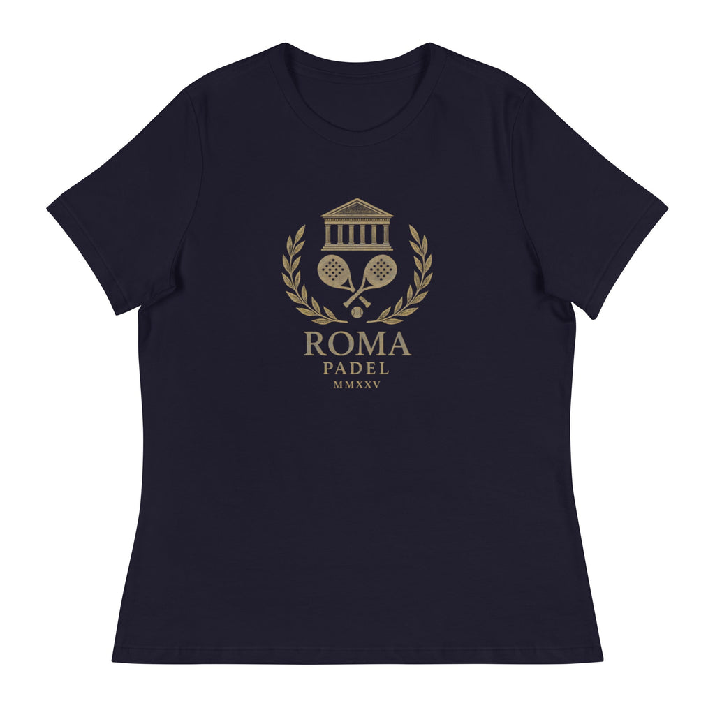 ROMA MMXXV Women’s Relaxed Padel T‑Shirt – Organic Cotton by Corcuera Padel Club