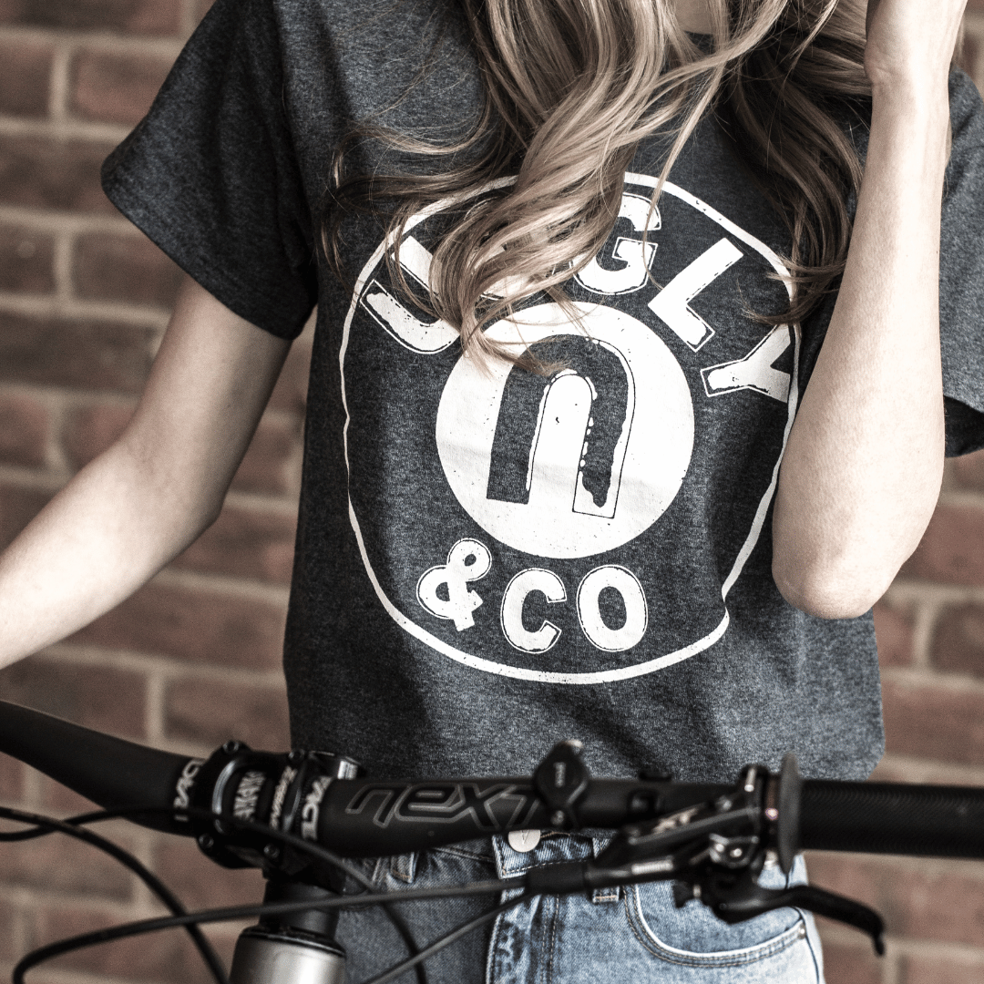 Uggly and Co Circle Heavyweight Cotton Motorcycle Tee – Vintage Grey