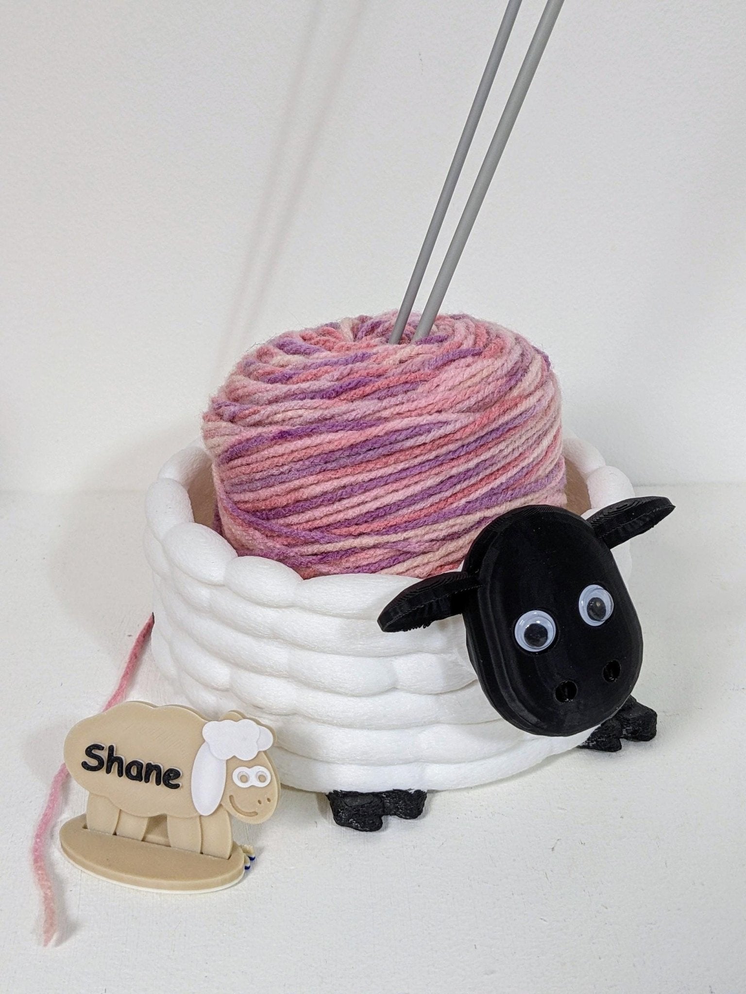 Chaddyverse Sheep Yarn Bowl – 3D Printed PLA Knitting & Crochet Holder