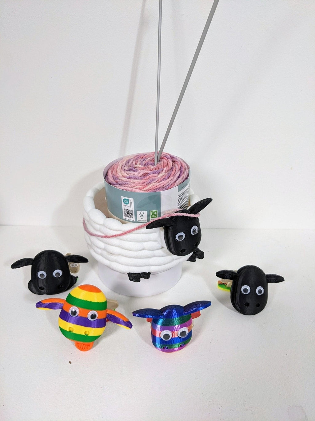 Chaddyverse Sheep Yarn Bowl – 3D Printed PLA Knitting & Crochet Holder