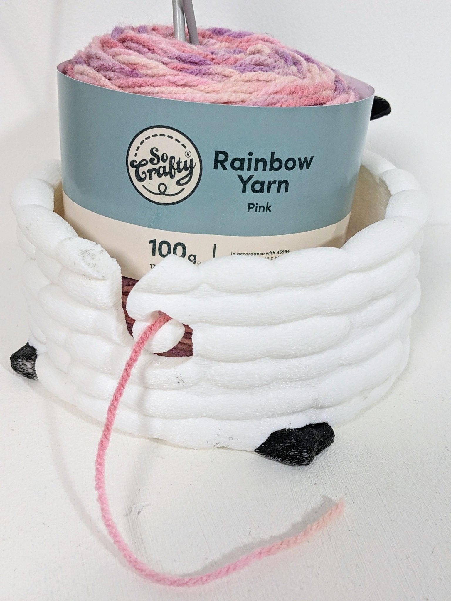 Chaddyverse Sheep Yarn Bowl – 3D Printed PLA Knitting & Crochet Holder
