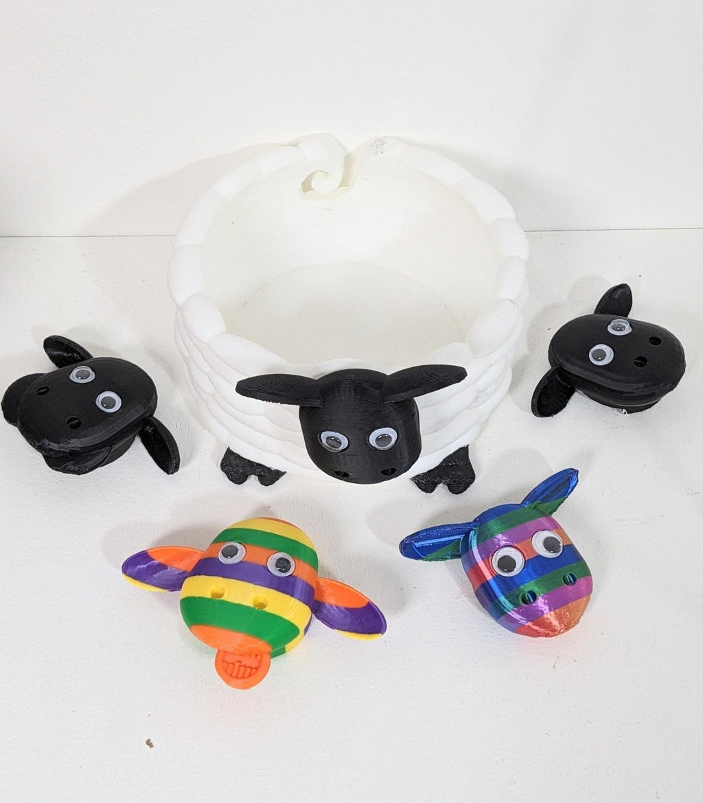 Chaddyverse Sheep Yarn Bowl – 3D Printed PLA Knitting & Crochet Holder