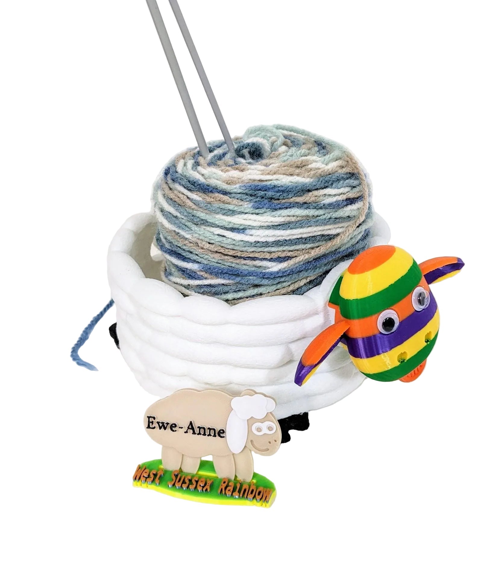Chaddyverse Sheep Yarn Bowl – 3D Printed PLA Knitting & Crochet Holder