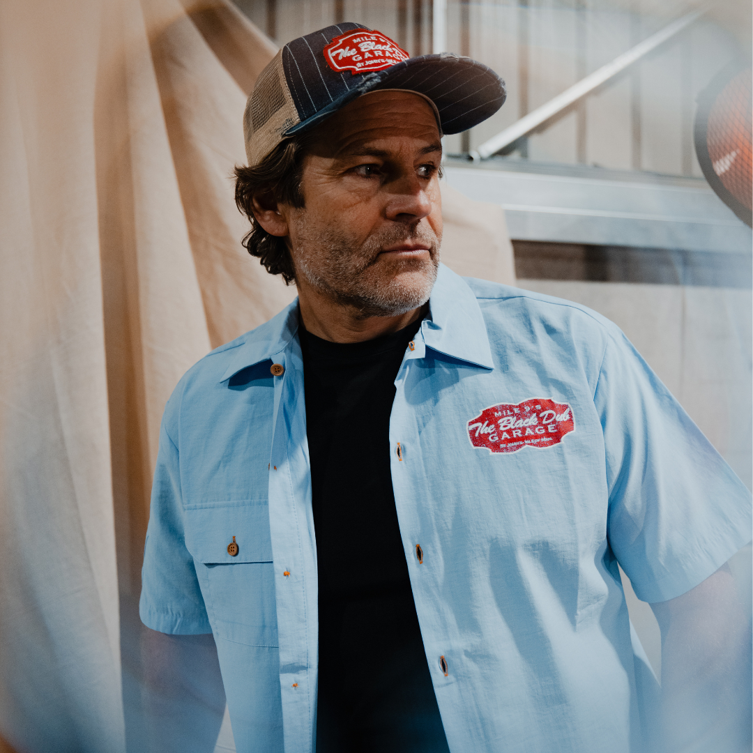 Uggly and Co Blue Garage Shirt – Vintage Style Cotton Workwear Shirt
