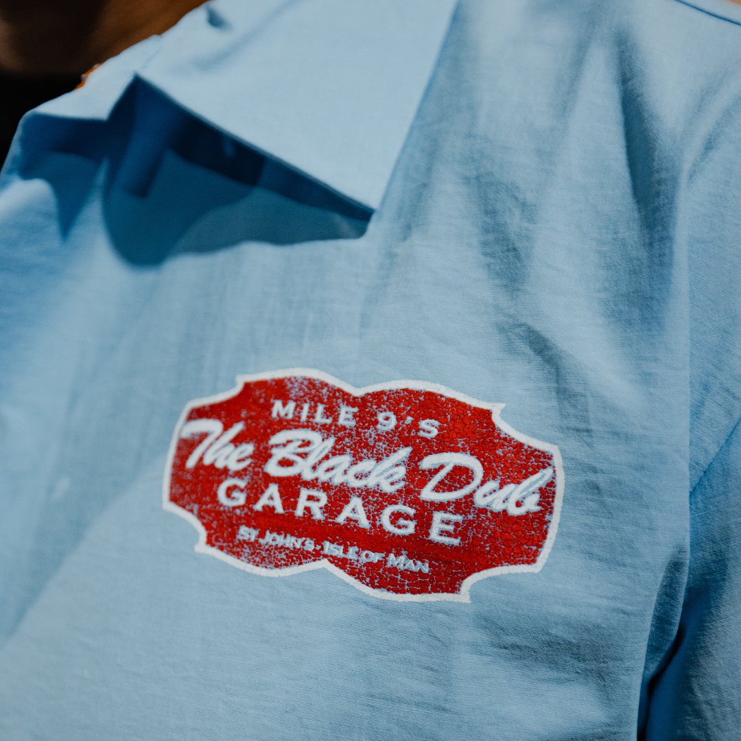 Uggly and Co Blue Garage Shirt – Vintage Style Cotton Workwear Shirt