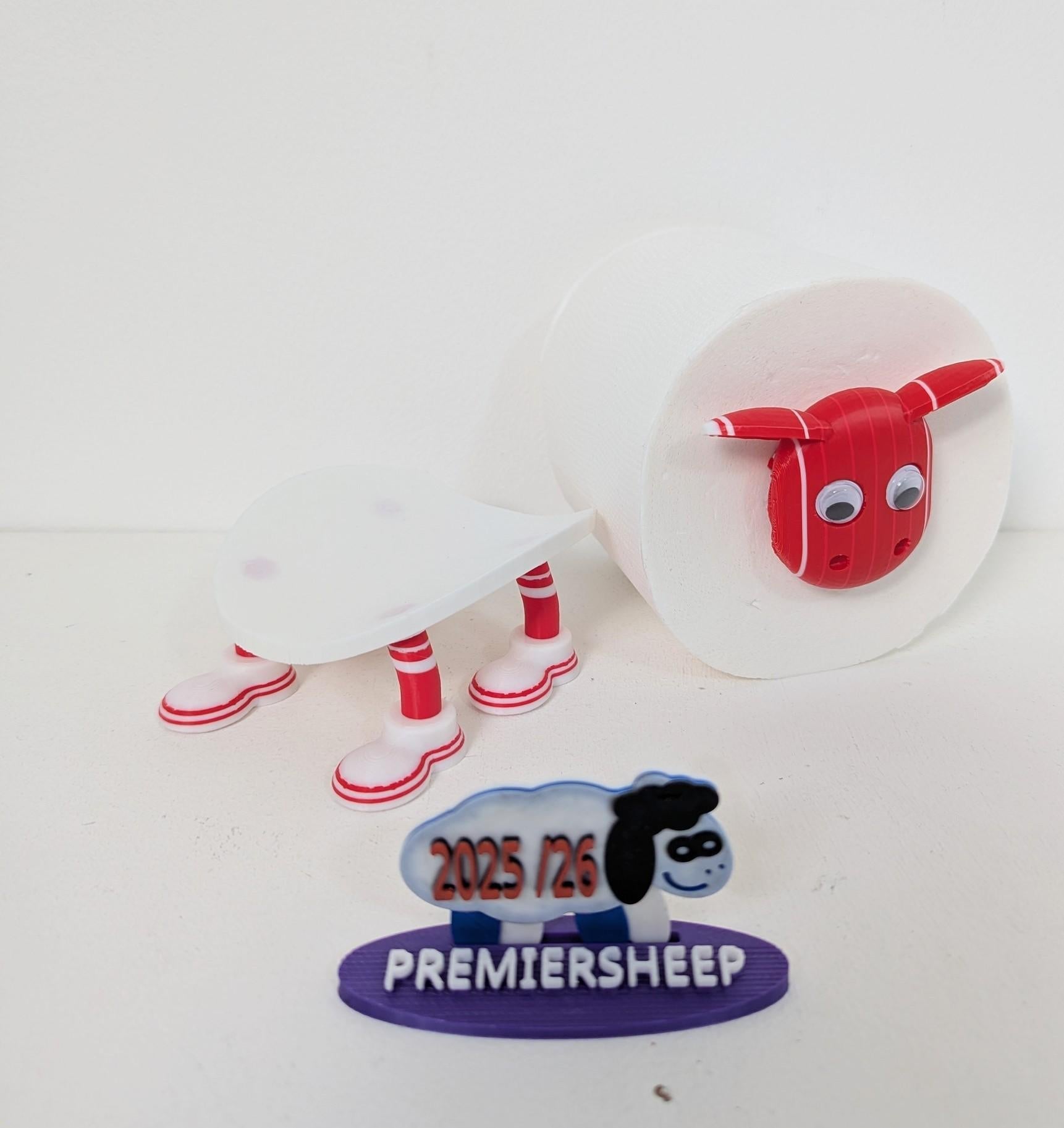 Chaddyverse Wrexham FC Sheep Toilet Roll Holder – Red Dragon Fan Gift