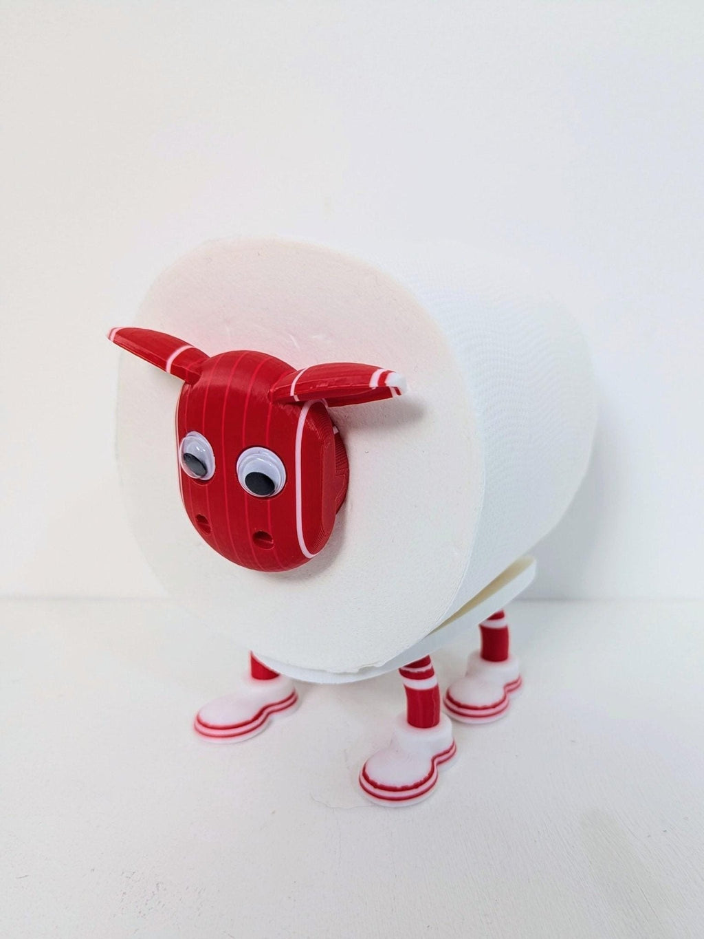 Chaddyverse Wrexham FC Sheep Toilet Roll Holder – Red Dragon Fan Gift