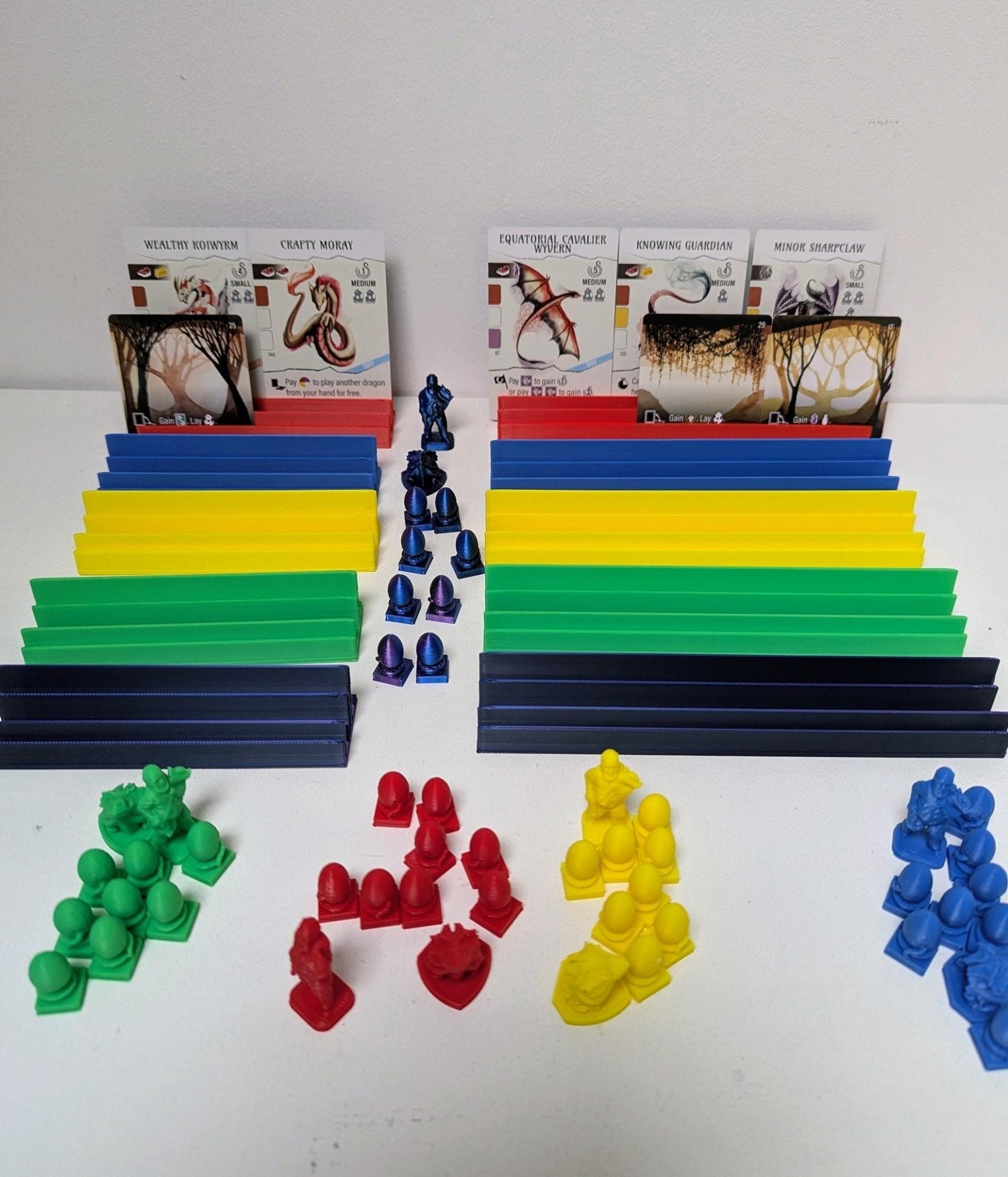 Wyrmspan Board Game Organizer & 3D Printed Resource Upgrade by Chaddyverse