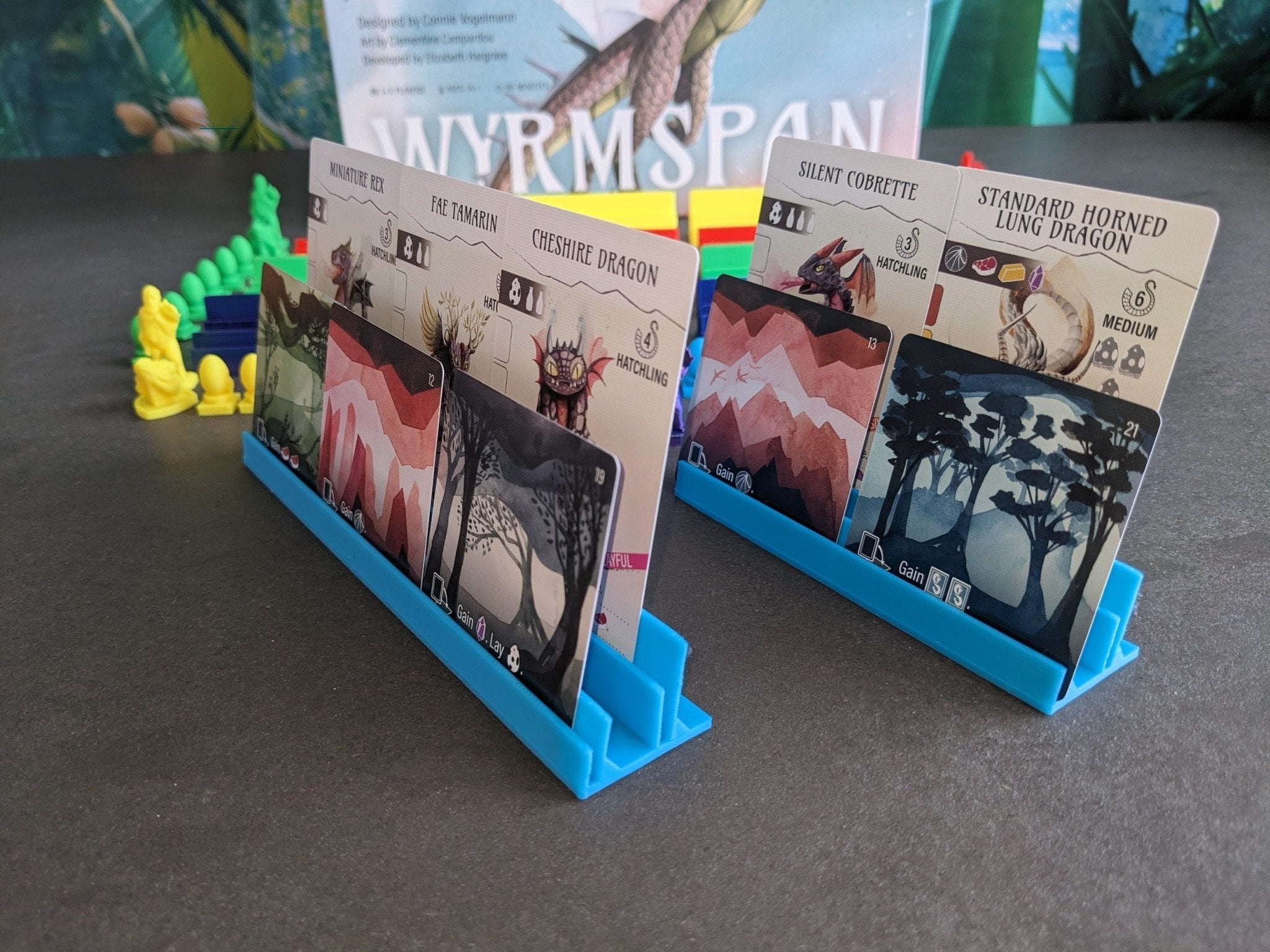Wyrmspan Board Game Organizer & 3D Printed Resource Upgrade by Chaddyverse