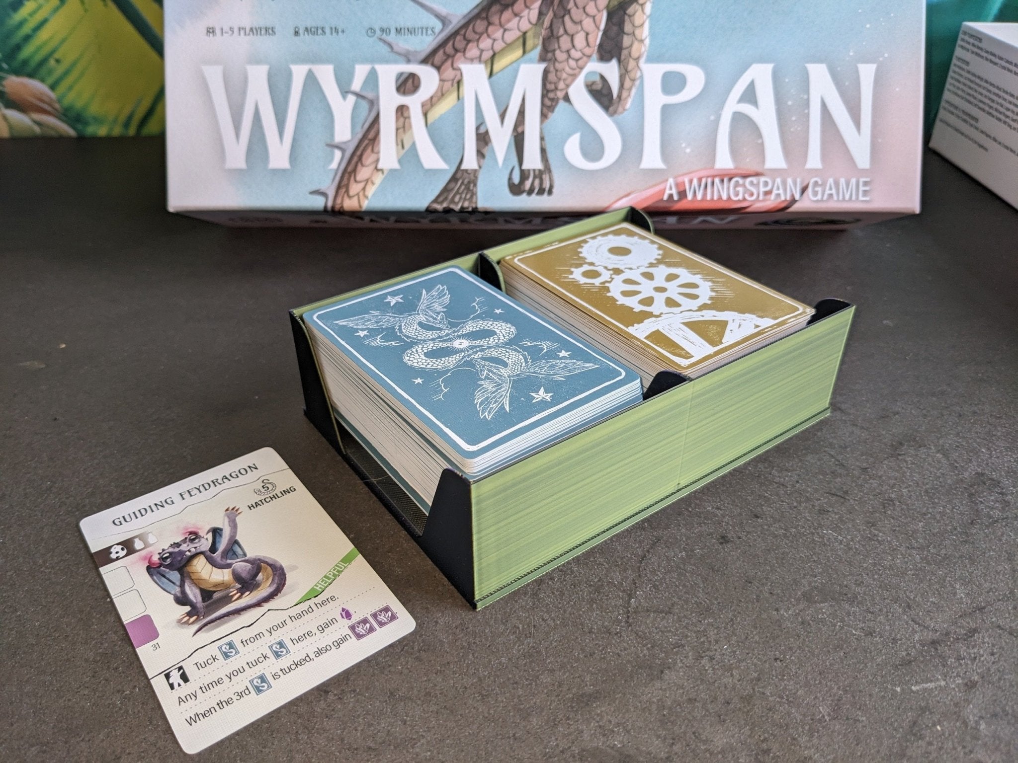 Wyrmspan Board Game Organizer & 3D Printed Resource Upgrade by Chaddyverse