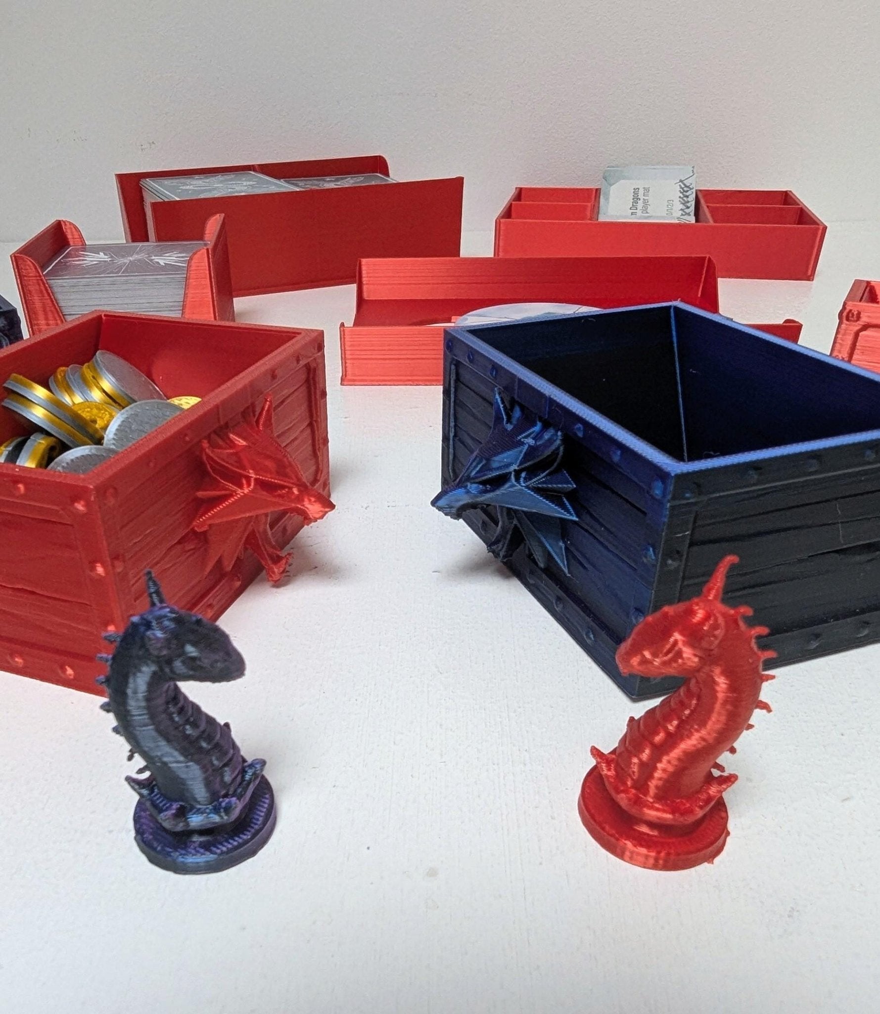 Wyrmspan Board Game Organizer & 3D Printed Resource Upgrade by Chaddyverse