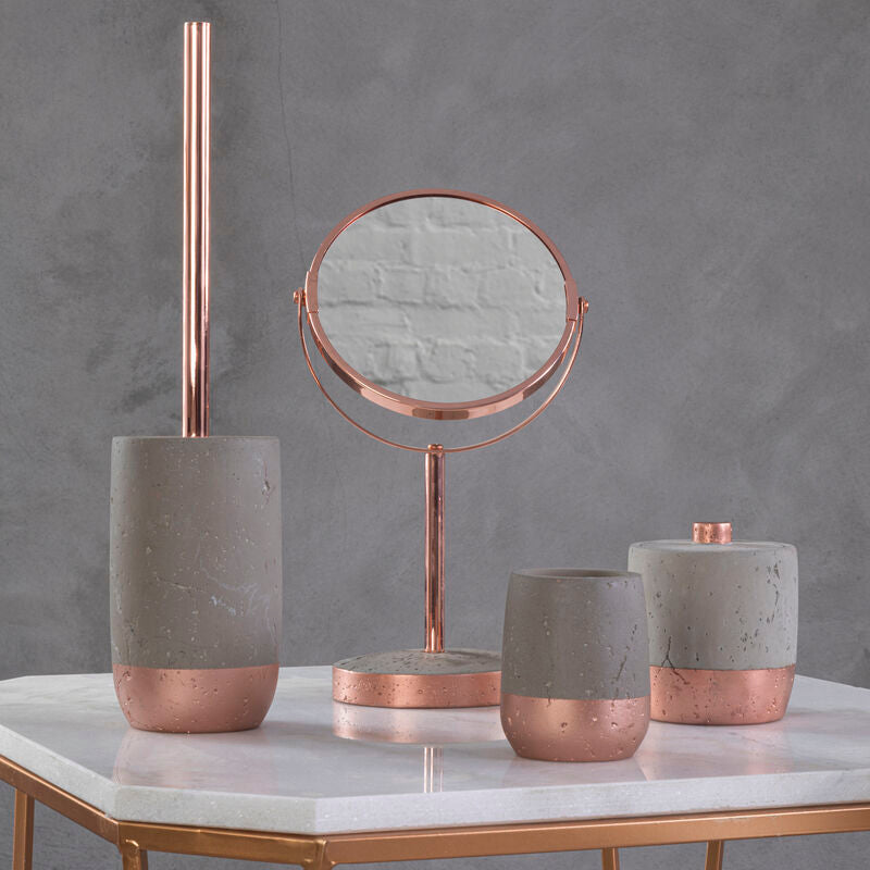 Orsina Neptune Concrete Effect Toilet Brush – Modern Bathroom Set