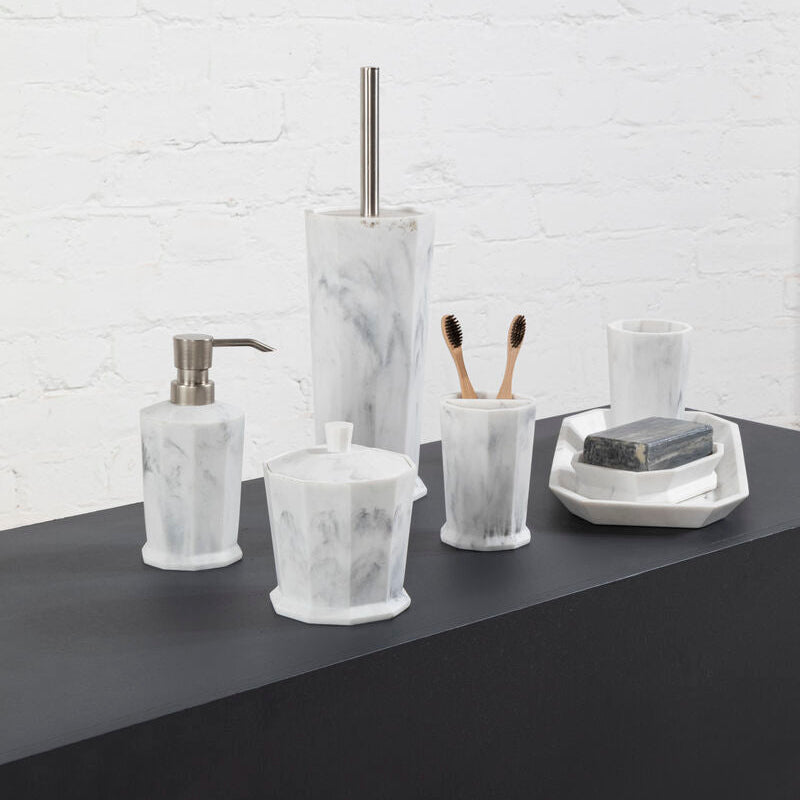 Orsina Riviera Marble Effect Vanity Tray – Luxury Bathroom Organizer