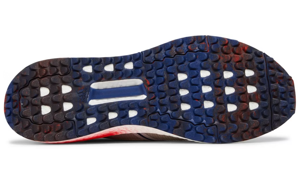 Adidas Solarthon Primegreen Spikeless Golf Shoes - Grey Vivid Red