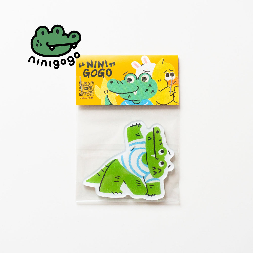 Yoga Cat Fridge Magnet by LuLuFun Studio – Cute Feline Desk Decor