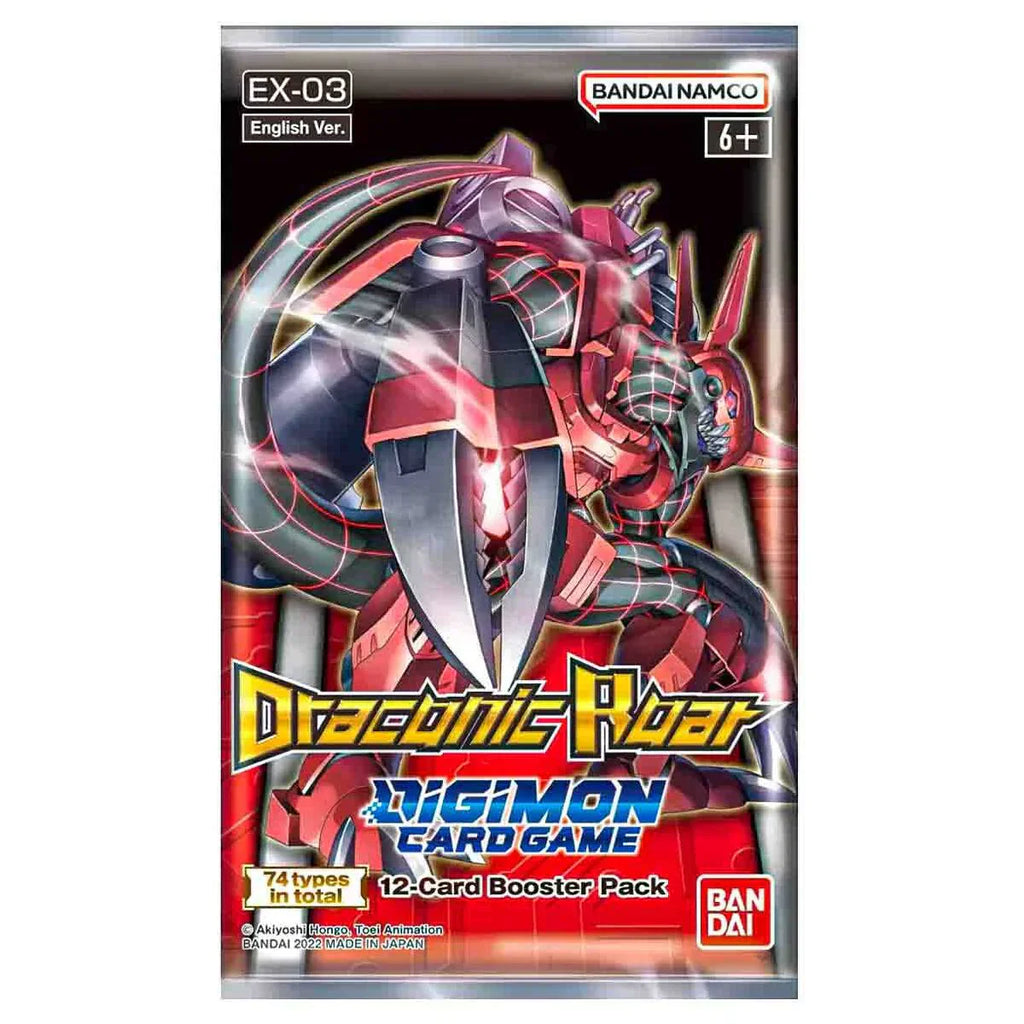 Digimon Card Game Draconic Roar EX-03 Booster Pack – 12 Trading Cards