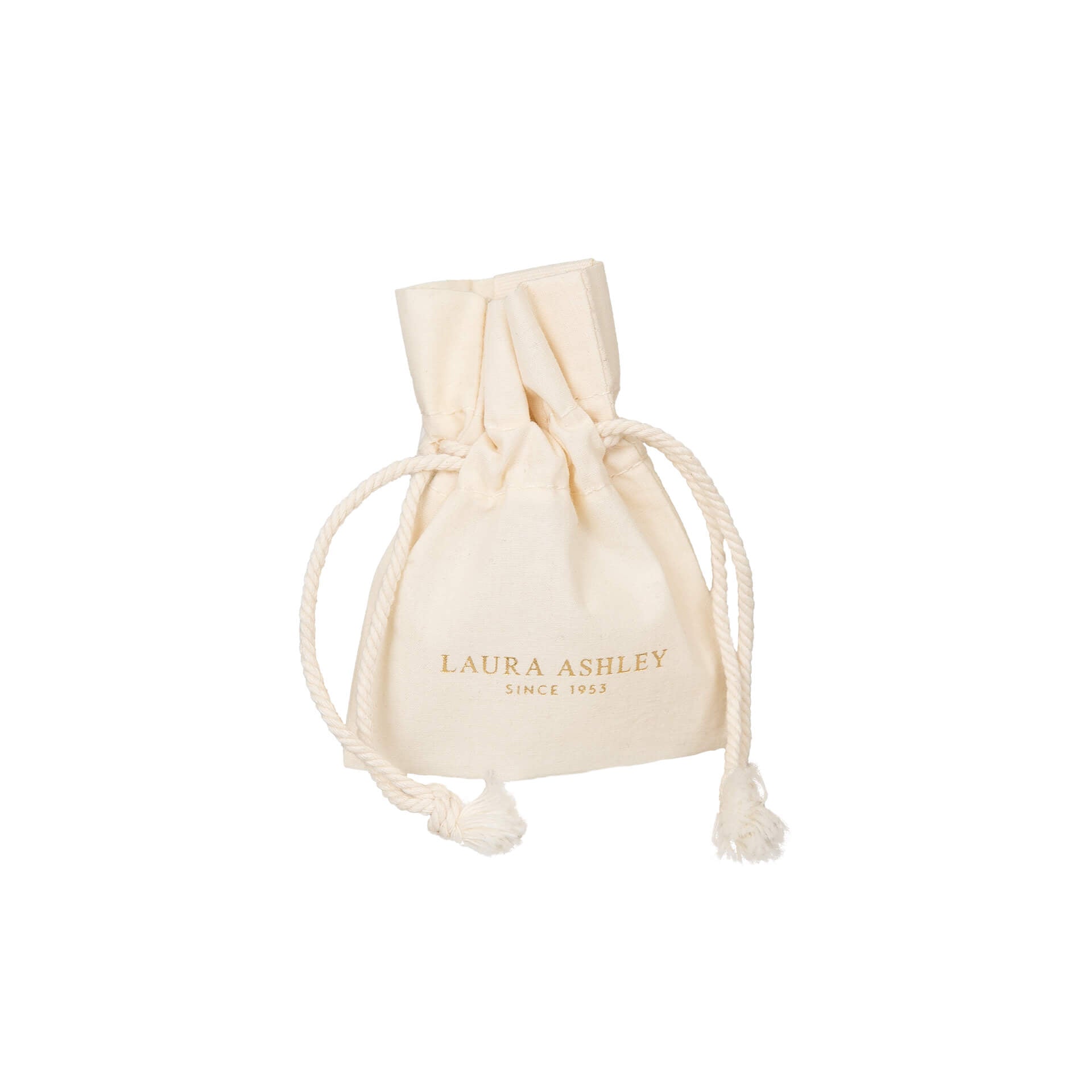 Laura Ashley Fairtrade Cotton Drawstring Gift Pouch for Jewellery