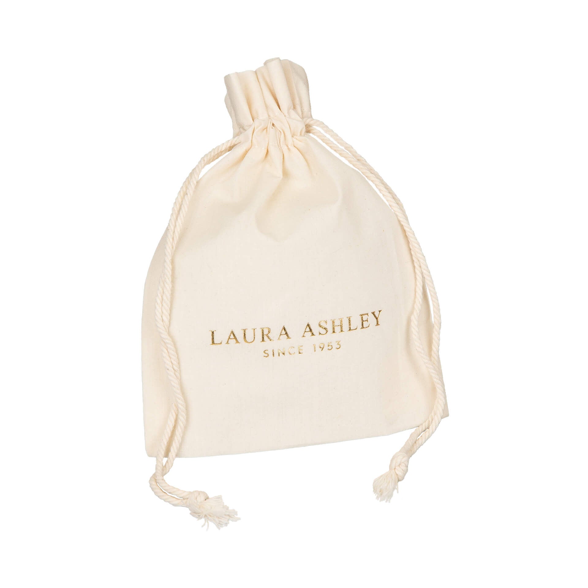 Laura Ashley Fairtrade Cotton Drawstring Gift Pouch for Jewellery