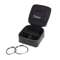 Gecko Jewellery Matching Leather Bracelet Kit – Engravable Black Set